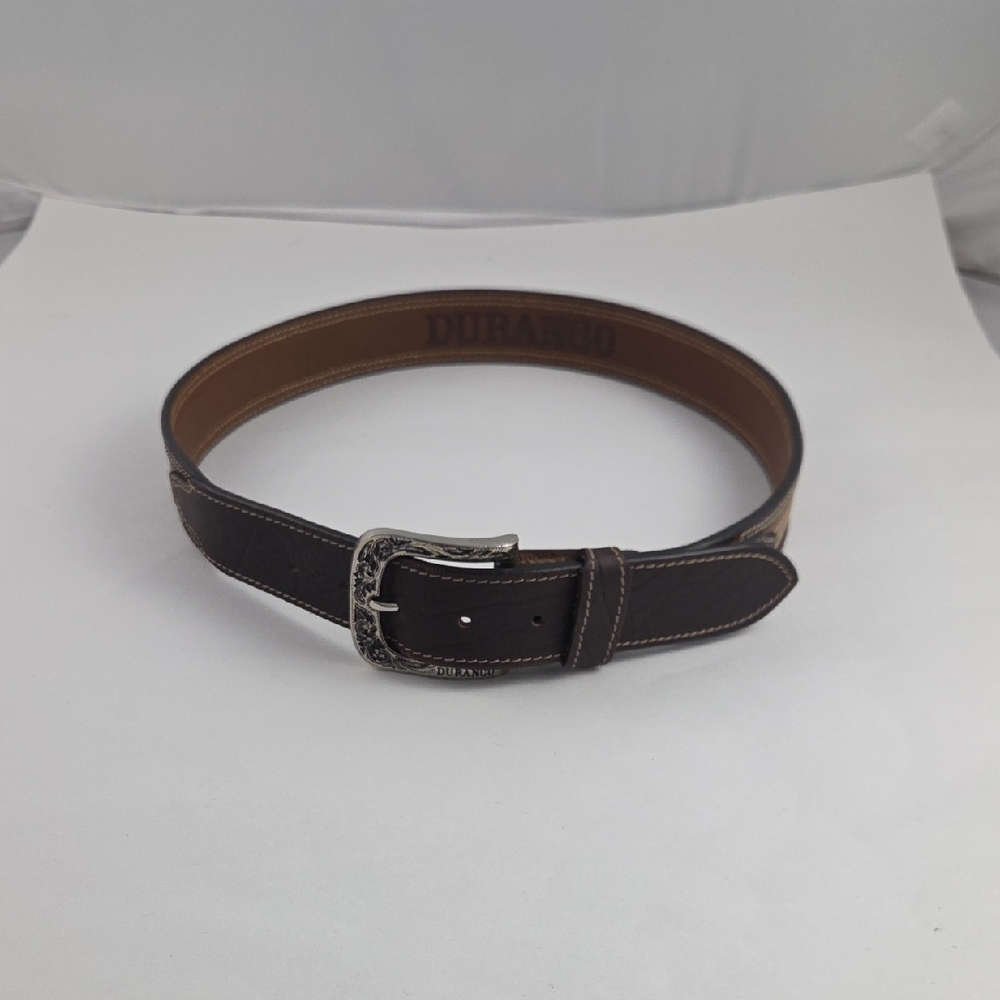 Durango Dark Brown Leather Belt for Men